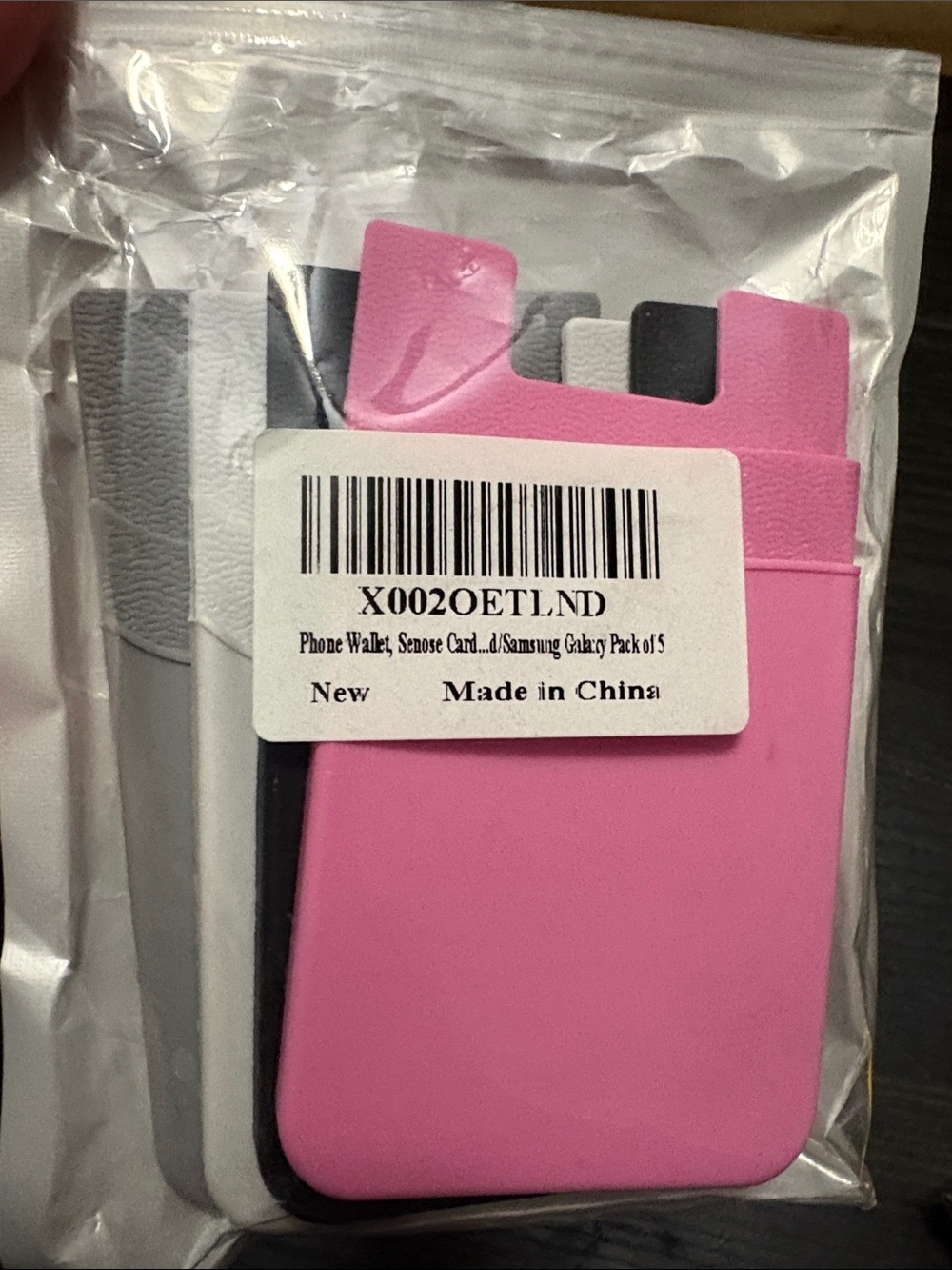 Universal Silicone Phone Card Wallet - pack of 4